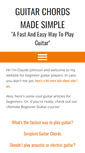 Mobile Screenshot of guitarchordsmadesimple.com